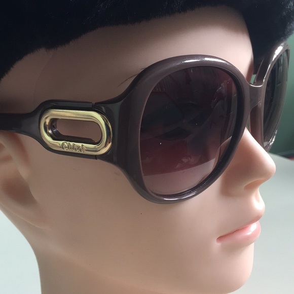 Gold Chloe Occhiali Fiore Chloé Eliz Square Metal Sunglasses Gold